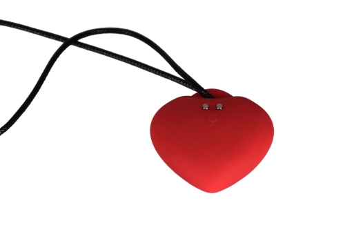 Мини вибратор для клитора красного цвета FairyGasm PleasureStone - 3