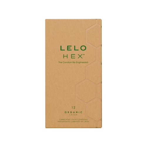 Презервативы тонкие и суперпрочные из органического латекса LELO HEX Condoms Organic 12 штук - 2