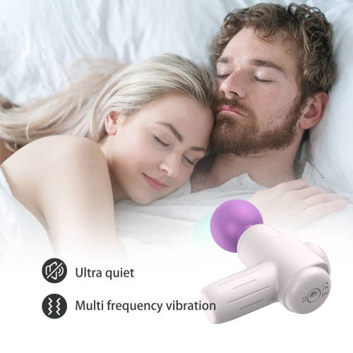 Міні масажер Ванд біло-фіолетовий Every Night Toys Candice 10 режимів вібрації - 2
