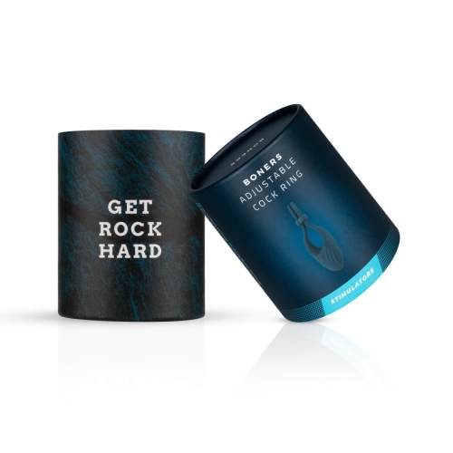 Ерекційне віброкільце на член синє Boners Adjustable Cockring - 9