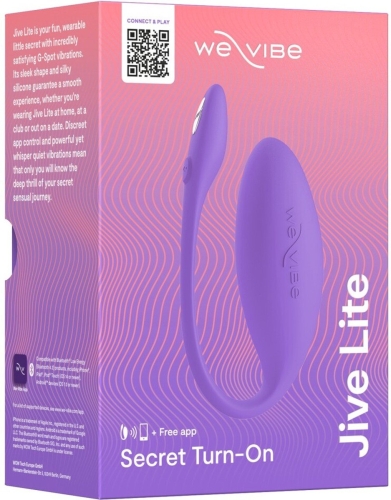 Смарт віброяйце силіконове фіолетового кольору We-Vibe Jive Lite - 15