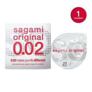 Презервативы ультратонкие из полиуретана прозрачного цвета Sagami 1шт
