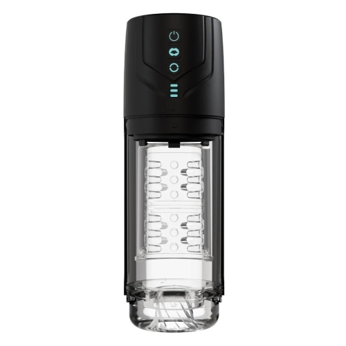Мастурбатор із ротацією та всмоктуванням прозорий Blush M For Men Whirlwind Pro - 3