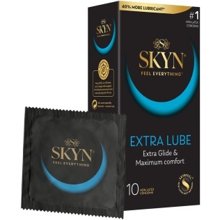 Презервативы ультратонкие из полиизопрена SKYN Extra Lube 10 штук