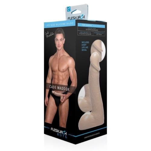 Фалоімітатор реалістичний порно зірки Cade Maddox тілесного кольору Fleshlight Fleshjack - 6