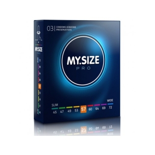MY SIZE PRO презервативи 57 мм 3 штуки Май Сайз про веганські