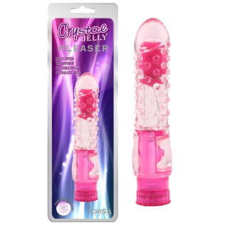 Вібратор гелевий рожевий Chisa Pleaser 