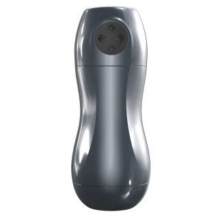 Вибромастурбатор с эффектом орального всасывания серый Dorcel  BLOWJOY VIBE