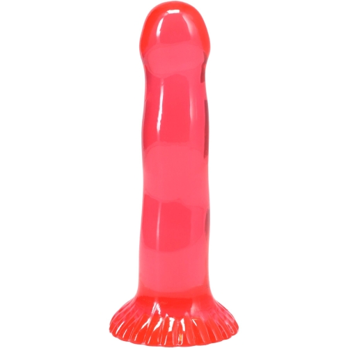 Набор фаллоимитаторов на присоске розовый фиолетовый зеленый Doc Johnson Crystal Jellies - Dong Starter Set - 6