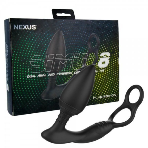 Вибро-массажер простаты с эрекционным кольцом Nexus SIMUL8 Plug Edition - 2
