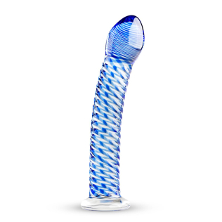 Стеклянный фаллос ребристый Gildo Glass Dildo No. 5