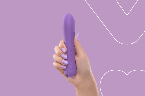 Вибратор вагинальный силиконовый фиолетового цвета FairyGasm WowGenie - 7