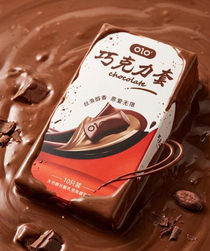 Презервативы натуральный латекс с ароматом шоколада OLO Chocolate упаковка 10 штук - 2