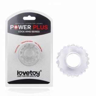 Ерекційне кільце на член Lovetoy Power Plus прозорий