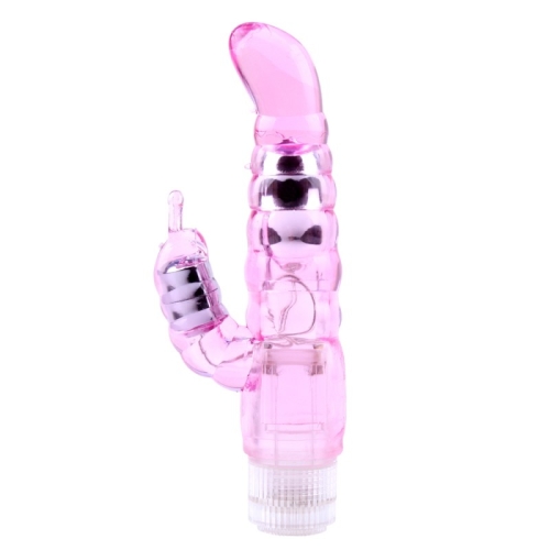 Вибратор вагинальный с клиторальным отростком розового цвета Chisa My Dual Pleasure - 2
