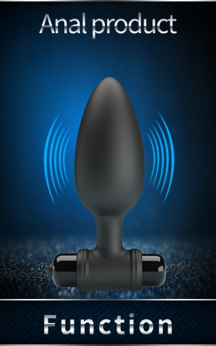 Анальная вибропробка черная LYBAILE Mr. Play Super Power Vibrating Anal Plug - 3