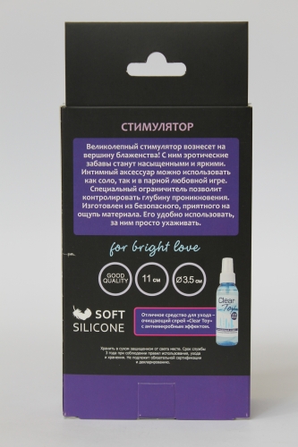 Анальна пробка силіконова SWEET TOYS L 110 мм d 35 мм Колір Фіолетовий - 1
