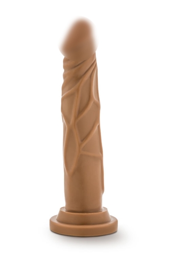 Фалоімітатор 18/3, 5 см реалістичний на присоску Dr. SKIN REALISTIC COCK 7.5INCH MOCHA - 1