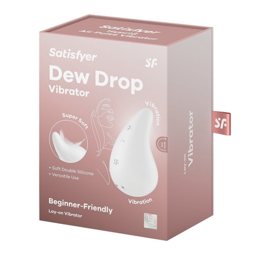 Вібратор для клітора білий Satisfyer Dew Drop - 6