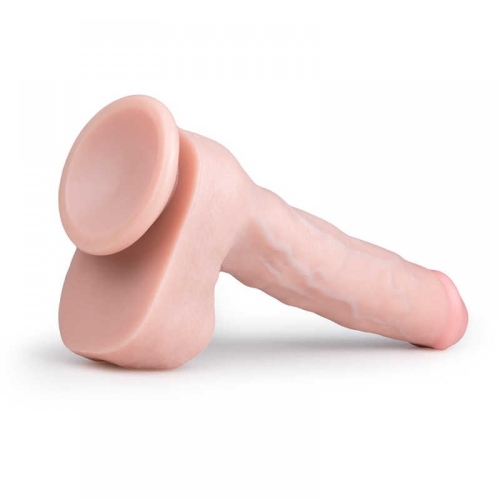 Фаллоимитатор реалистичный бежевый с присоской Easytoys Realistic Dildo Flash 29,5 см - 2