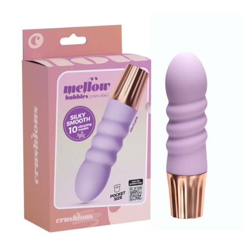 Міні-вібратор кліторальний лавандовий Crushious Mellow Bubbles - 1