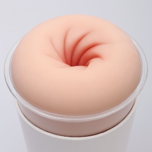 Мастурбатор-анус сквозной в колбе телесный Naked Factory Cup Sleeve A-4 - 5