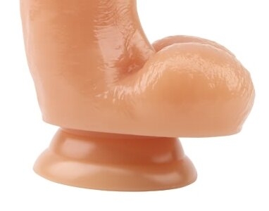 Фалоімітатор 17,5 / 4 см на присоску реалістичний бежевий CHISA Keep Love Fluttering Dildo - 3