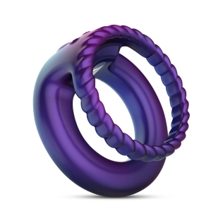 Эрекционное виброкольцо на член фиолетовое Hueman Jupiter Vibrating Cock and Ball Ring