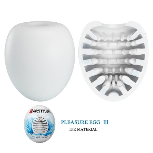 Мастурбатор яйце білого кольору Lybaile Pretty Love Pleasure Egg II - 2