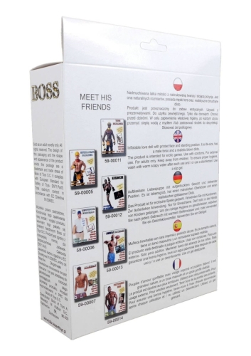 Надувна лялька з надрукованим обличчям та членом тілесного кольору Boss of toys Boss Series - 3