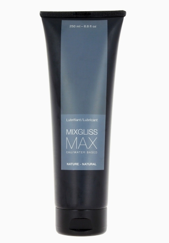 Лубрикант на водной основе без цвета и запаха MixGliss MAX NATURE (250 мл) для анального и вагинального секса - 1
