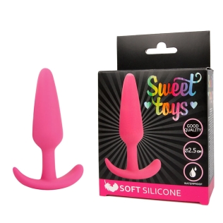 Втулка анальна яскраво-рожева L 95 мм D 25 мм SWEET TOYS