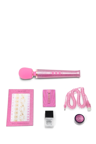 Вибратор микрофон Le Wand ALL THAT GLIMMERS SET, блестящий розовый - 6