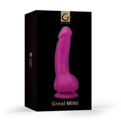 Вибратор реалистичный на присоске фиолетовый Gvibe Greal Mini - 7