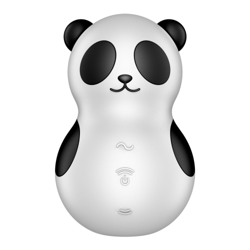 Вибратор Панда с вакуумной стимуляцией клитора черно белого цвета Satisfyer Pocket Panda - 2