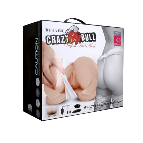 Мастурбатор попка вагина с вибрацией Crazy Bull BM-009115Z-1 - 11