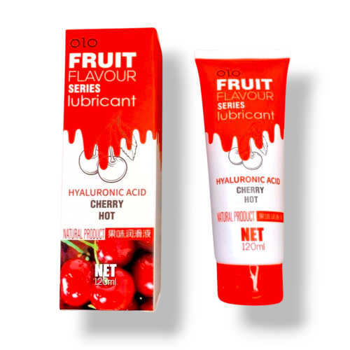 Оральний лубрикант зі смаком стиглої вишні водна основа Olo Fruit FLAVOUR 120 мл - 3