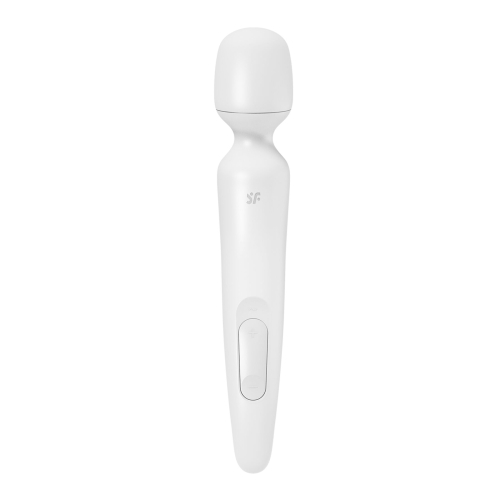 Вибромассажер Ванд в форме микрофона белый с золотистым Satisfyer Wand-erland - 3