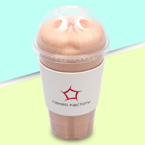 Мастурбатор-анус сквозной в колбе телесный Naked Factory Cup Sleeve A-3 - 8