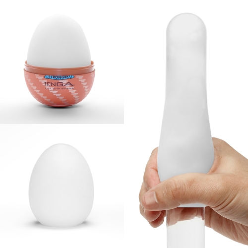 Мастурбатор яйце для члена білий Tenga Egg Spiral - 2