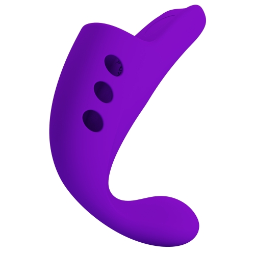 Вібронасадка на палець для клітора фіолетова Lybaile Pretty Love Fingering Vibrator Gorgon - 5