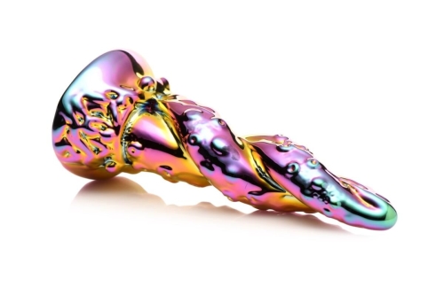 Фэнтезийный фаллоимитатор радужный стеклянный Creature Cocks Enchanting Rainbow Dildo - 2