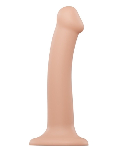 Фаллоимитатор силиконовый на присоске Strap-On-Me Dual Density Dildo Flesh M - 1