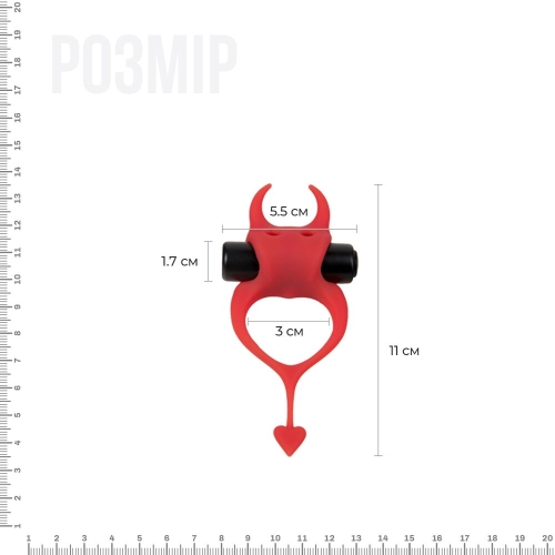 Эрекционное кольцо Devol Cockring с вибрацией - 2