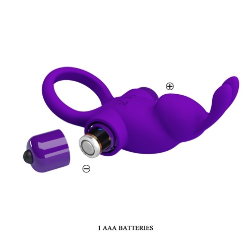 Кільце ерекційне з вібро-стимулятором клітора Pretty Love Vibrant penis ring I BI-210204-1 - 9