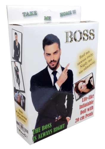 Надувна лялька з надрукованим обличчям та членом тілесного кольору Boss of toys Boss Series - 1