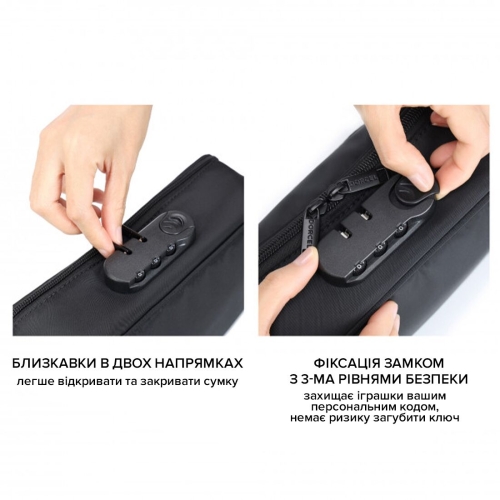 Сумка для секс игрушек черного цвета Dorcel DISCREET BOX - 5