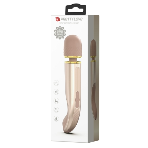 Вібромасажер золотистий мікрофон Lybaile PRETTY LOVE Interesting Massager Gold - 11