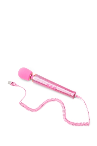 Вибратор микрофон Le Wand ALL THAT GLIMMERS SET, блестящий розовый - 4