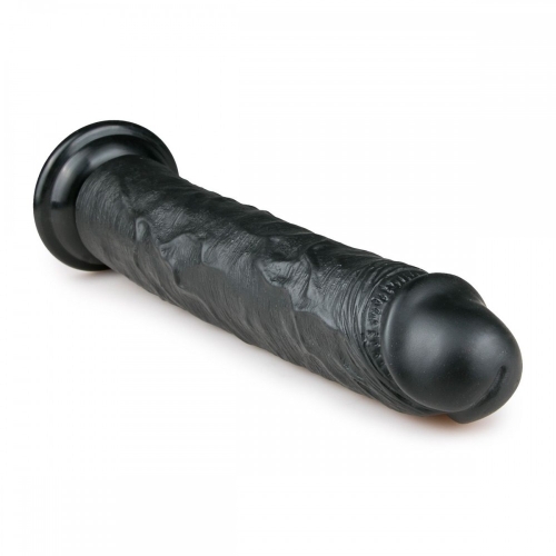 Фаллоимитатор реалистичный с присоской черный EasyToys Realistic Dildo 28,5 см - 2